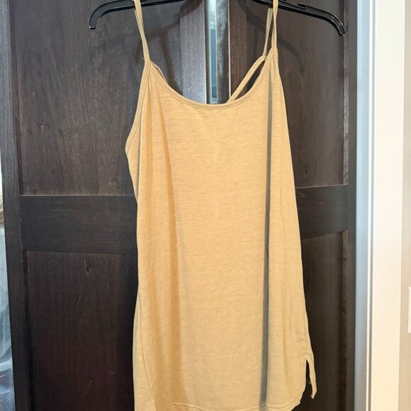 Strappy tank top - brown/green color - Picture 1 of 4